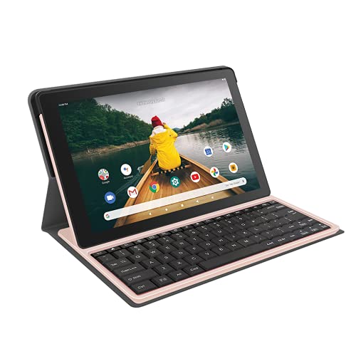 RCA 10  Viking II Pro Quad-Core 2GB RAM 32GB Storage Touchscreen WiFi Bluetooth with Detachable Folio Keyboard Android 10 Tablet (Blush)