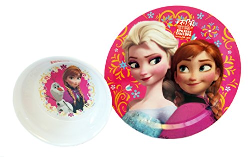 Frozen Disney Princess Children Dinerware set. Matching Cereal Bowl featuring Anna & Olaf