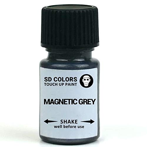 SD COLORS MAGNETIC GREY - Pintura de retoque de 8 ml, cepillo para reparar arañazos (Just Paint)