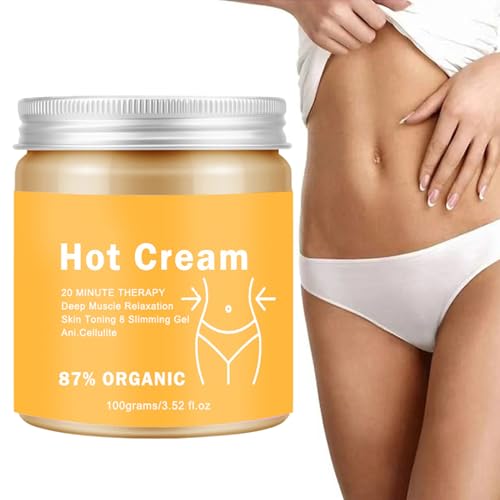 Crema Quemagrasa Abdominal,Potenciador de Entrenamiento para Pérdida de Peso | Gel Reductor Reafirmante 100g para Brazos Cintura Abdomen Piernas Hombre Mujer