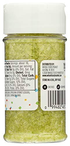 365 by Whole Foods Market, Green Decorating Sugar, 3.3 Ounce (Pack of 2) - image 3