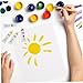 SUPVOX Complete Boys and Girls Paint Early Learning Drawing Toys Graffiti Brush Paint Apron for Boys Girls