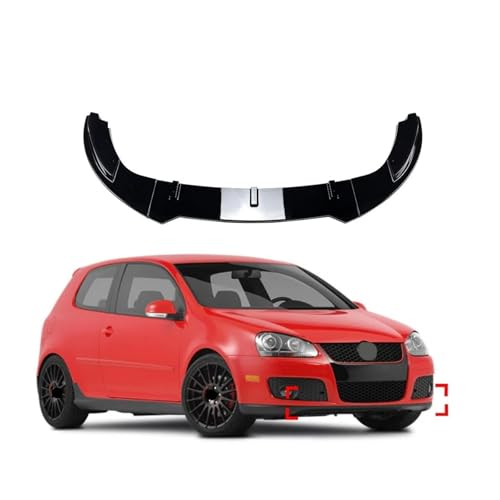 ԗptgop[bvX|C[fBt??[U[veN^[ VW Golf 5 MK5 GTI Jetta MK5 GLI 2003-2009 Xvb^[{fBLbg op[Ή(Type A Gloss Black)