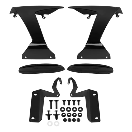 Aileron latéral de moto pour Kawasaki Ninja ZX-6R 2024 2025 déflecteur noir brillant