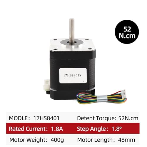 Moteur pas à pas Nema 17 anti perte de pas pour axe horizontal