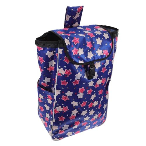 Chariot pliable Holibanna pour éviter le mal de dos en escalier avec son grand sac en toile Oxford