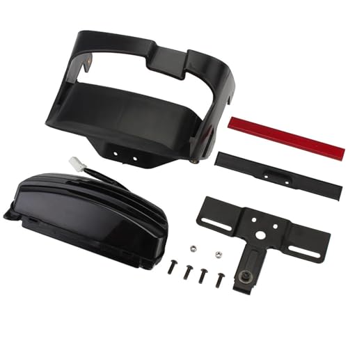 Feu arrière moto clignotant avec support plaque d'immatriculation Fat Bob FXS