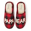 Dearfoams mens christmas gifts for dad father grandpa matching family pajama papa bear slipper  urban country home decor