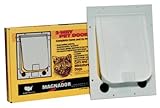 Plaza Enterprises Inc Magnador Two-Way Pet Door- White 6x8