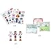 DJECO Dress-Up Stickers - 3 Wooden Cats & 65+ Stickers for Home, School or Gifts - Fun & Creative for Family & Friends - Educational Fashion Play for Preschool, Kids 3+