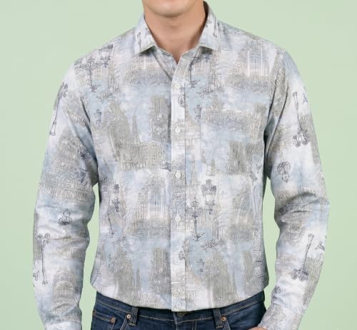 Image of UNM Men's Printed, Slim Fit, Casual Shirt.