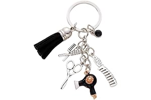 Elegant Hairdresser Adornment Keychain