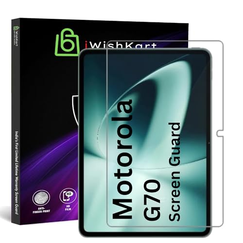 Image of compatible with Motorola Moto Tab g70 11 Inch Tab Tempered Glass Screen Protector Guard Full Screen Coverage Edge to Edge with Easy Installation kit | Anti-Scratch & Smudge Proof | Premium 11 inch