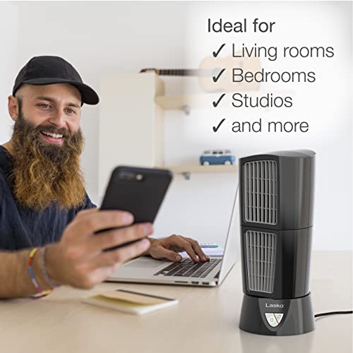 Lasko 4916 Platinum Desktop Wind Tower Oscillating Fan #TOP4