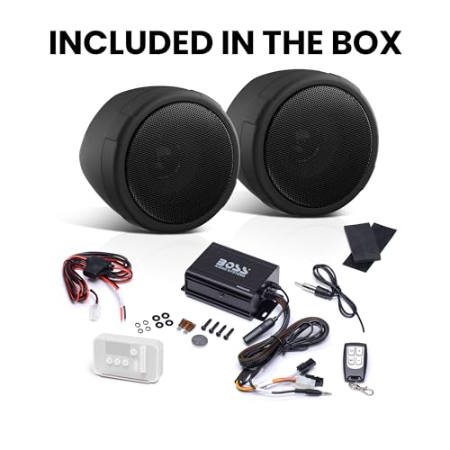 Boss Audio Systems MCBK520B Motorcycle 3 Inch Stereo Speakers And Amplifier Audio Sound System thumb #5