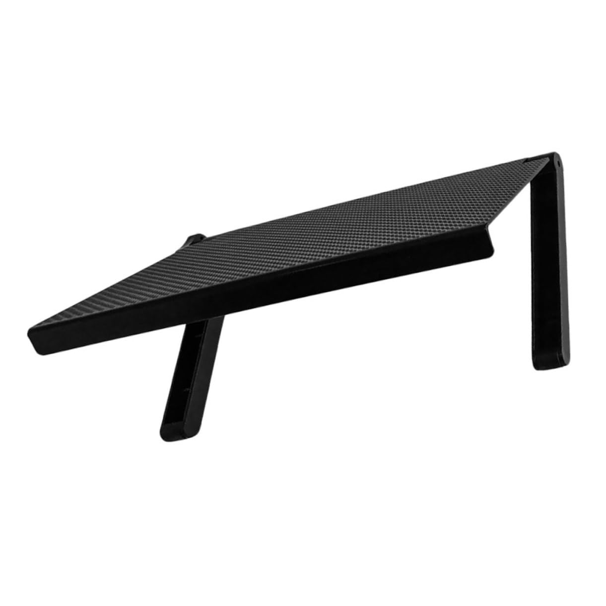 Étagère supérieure TV pour salon support écran ABS noir esthétique et épuré