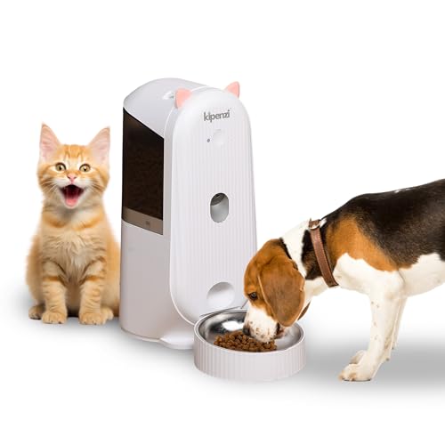 Image of Kipenzi(FC-S03)-Automatic Smart WiFi Pet Feeder|4L Large Capacity with 1080p HD Camera & Night Vision|Voice Recording & RealTime Voice Call|Scheduled Feeding|AntiJam & TriplePreservation for Dogs&Cats