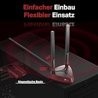 TP-Link Archer TX3000E AX3000 Wi-Fi 6 Bluetooth 5.0 PCIe-Adapter (max 2402 Mbit/s 5 GHz und max 574 Mbit/s 2,4 GHz, Intel Wi-Fi 6 Chipsatz, WPA3-Verschlüsselungsstandard) schwarz – Ansicht 6