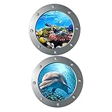 2 Stück Wandaufkleber Tieraufkleber Kinderaufkleber 