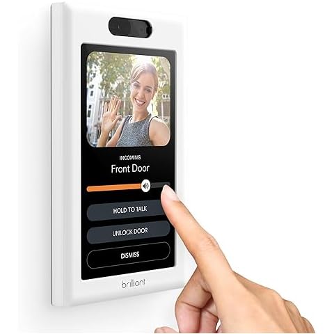 Brilliant Smart Home Control (1-Switch Panel) — Alexa Built-In & Compatible with Ring, Sonos, Hue, Google Nest, Wemo, SmartThings, Apple HomeKit — In-Wall Touchscreen Control for Lights, Music, & More Cover