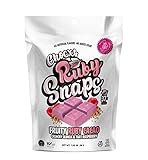 ChocXO Ruby Chocolate Snaps | Fruity Ruby Chocolate with Crunchy Quinoa & Tart Raspberry | Non GMO, Gluten Free, Kosher and No Artificial Flavors or Colors, 98 g (1 Bag)