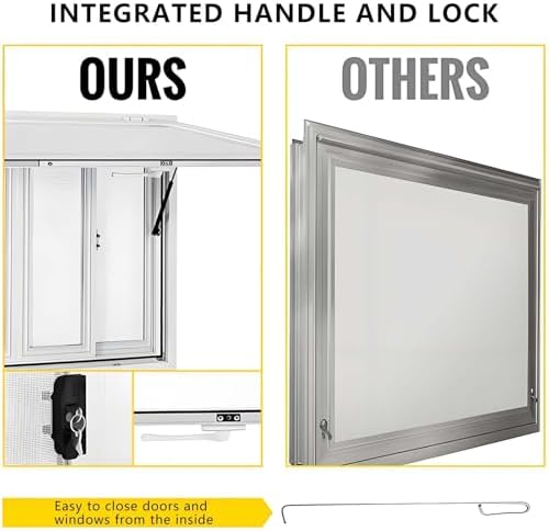 85° Aluminum Alloy Food Truck Service Window, Concessions Window for Trailers & Stands, 36x48in Durable Opening Door for Food Truck Business, Efficient Access
