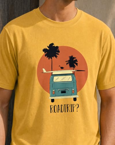 Image of Nobero 100% Cotton T Shirts for Men Stylish | Regular Fit | Graphic Printed T Shirts for Men 180 GSM Combed Cotton | Round Neck Half Sleeve | Pack of 3