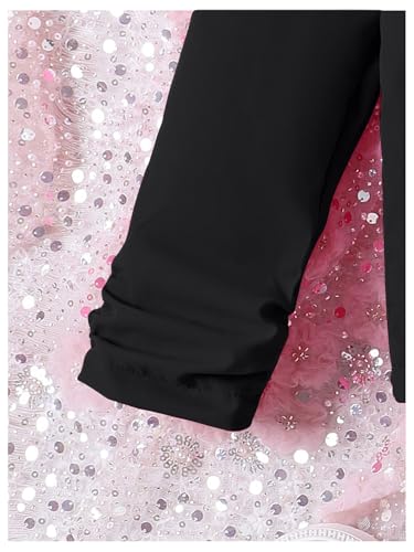 Image of Milumia Girl's 2 Piece Outfits Button Open Front Long Sleeve Blazer and Pants Fall Suit Set