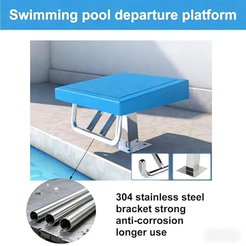 Plateforme de plongeon professionnelle robuste avec rambarde de sécurité