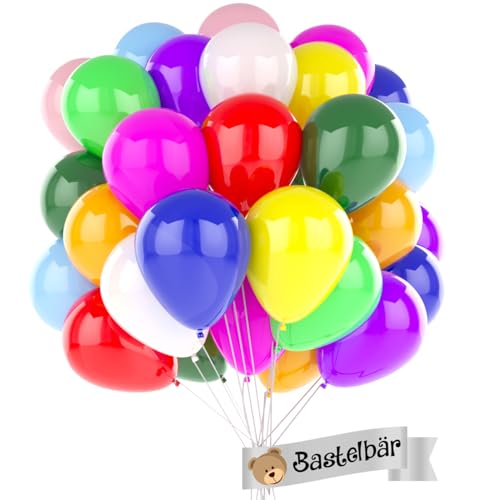 Palloncini compleanno [100 pezzi] • MADE IN EU • Carbon Neutral • Palloncini Colorati • 100% Lattice naturale • palloncini pastello compleanno bambina e bambino • palloncini colorati misti • feste