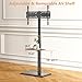 Afaloona Universal Floor TV Stand,TV Floor Mount Stand with Removable Shelf for 32-75 inch TV up to 110 lbs, Swivel and Height Adjustable Tall TV Stand for Bedroom,Office(TCP01-2-M-A02)