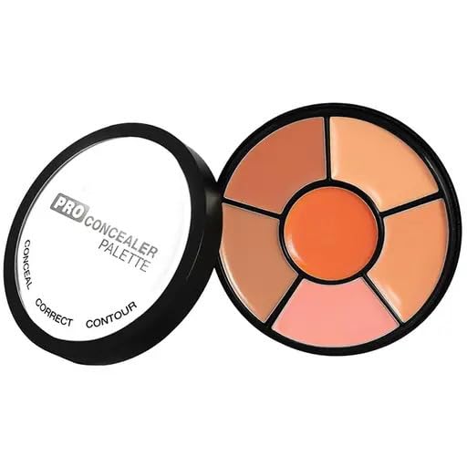 GLAMWAY Cosmetics Ultra Pro Concealer Palette Waterproof ConcealerCorrector With Full Coverage |Easily Blendable Concealer| 3 in 1 Palette- Conceal Corect & Contour | Crease Resistance |Long Lasting |Oil Control with Matte Finish | Toxic & Cruelty Free | Concealer 6-IN-1 Shades (02, 18 gm) 2