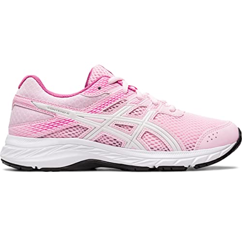 Asics Kid's Contend 6 Grade School Running Shoes, 3.5, Cotton Candy/White #TOP3