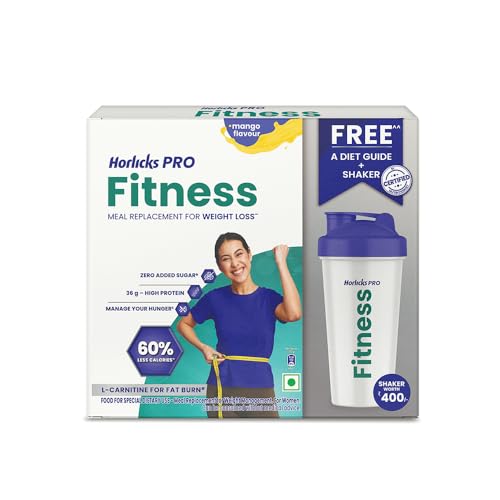 Horlicks PRO Fitness Mango 400g BIB, A Meal Replacement for Weigh...
