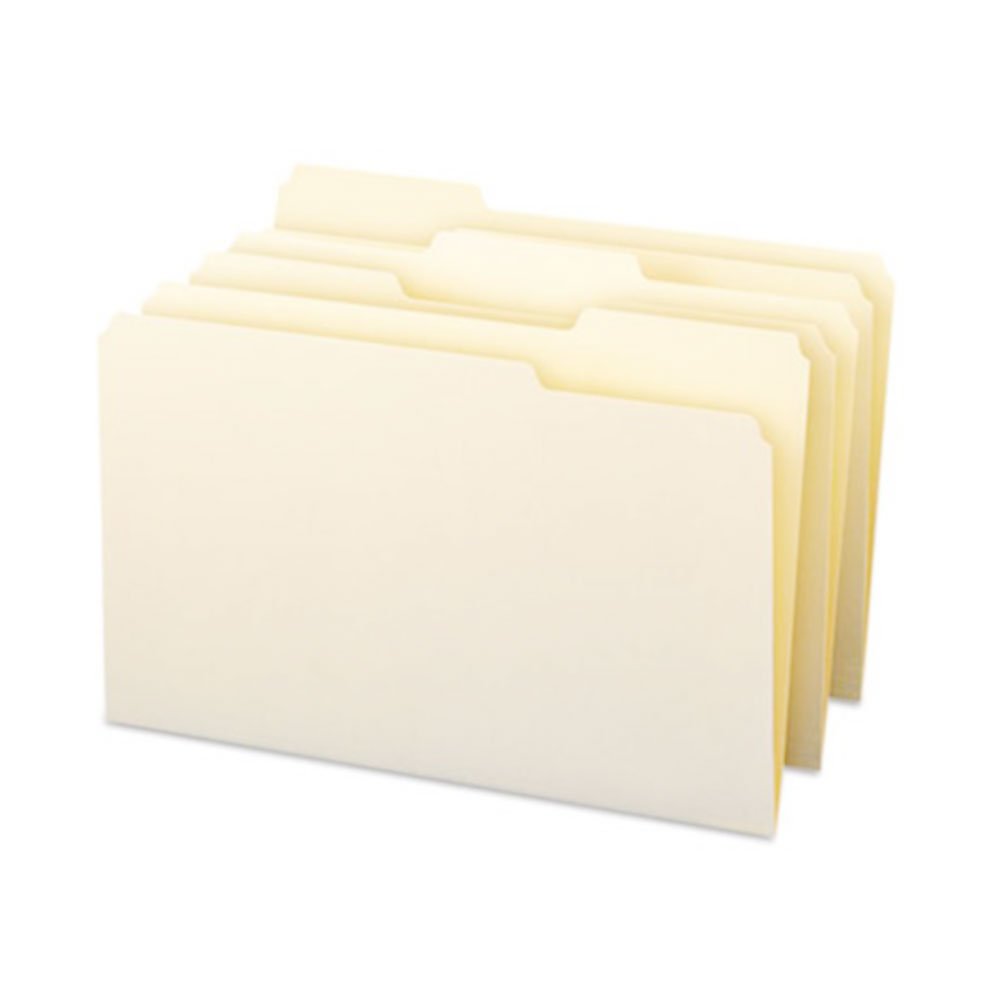 PDC Healthcare TTF7BB Top Tab Folder, 2-ply, FAS #1, 11Pt Manila, 1/3 Cut Assorted, 11 3/4" x 9 1/2" (Pack of 250)