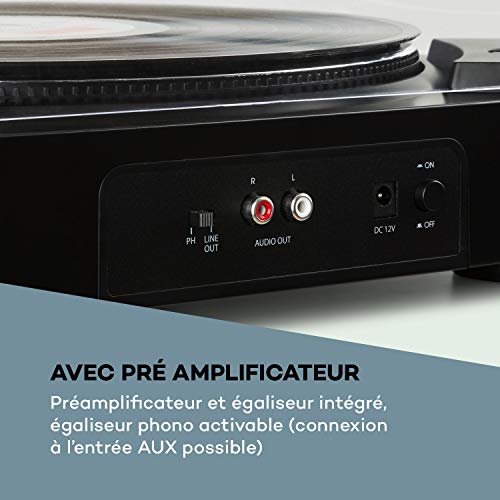 AUNA Fullmatic – Platine entièrement Automatique, 33 ou 45 TR/Min, 30 ou 17 cm Format Record, Port USB, Entrée AUX… - Les Beatles, Paul McCartney, John Lennon, RIngo Starr, George Harrison AUNA Fullmatic - Platine entièrement Automatique, 33 ou 45 TR/Min, 30 ou 17 cm Format Record, Port USB, Entrée AUX… – Image 8