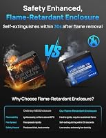 DCHOUSE 12V 100Ah Bluetooth Lithium Batterie mit Low Temperature Schutz – Ansicht 2