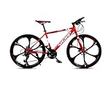 HAOGUO Senior loisirVélo de Montagne Adulte 26 Pouces 27 Vitesses VTT vélo Freins à Disque Double...