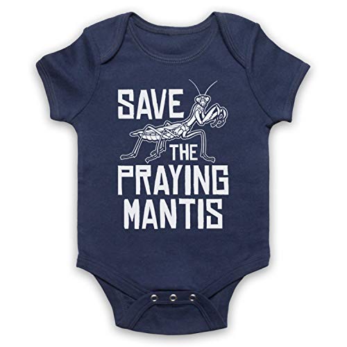 Barboteuse bébé slogan Save The Praying Mantis une idée cadeau de naissance originale