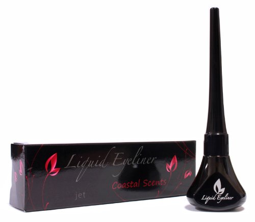 Coastal Scents Liquid Eyeliner, Jet, 0.50 Ounce