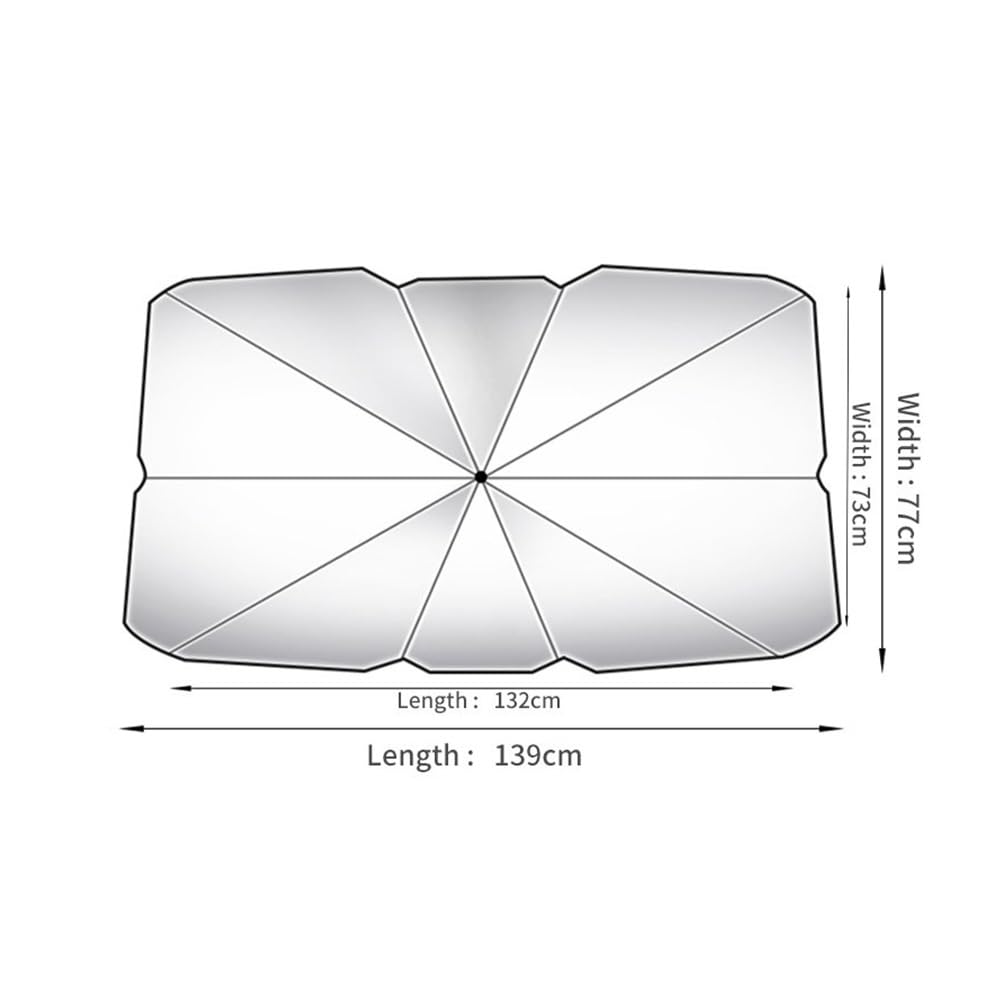 DAVBIR Parasole per Parabrezza Auto Auto Parabrezza Parasole Auto Finestra Anteriore Pieghevole Parasole per Audi per Quattro A1 A3 A4 A5 A6 A7 A8 Q2 Q3 Q5 Q7 Q8 TT S3 S Parasole (Size : L)