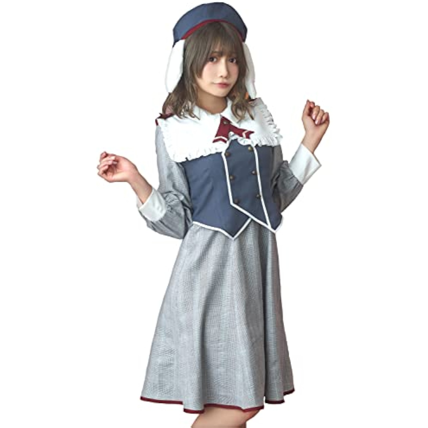 クリアストーン(Clearstone) ブリティッシュバニー コスプレ ハロウィン キャンパスグレー レディース グレー 詳細画像1