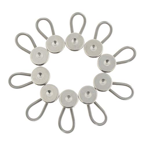 Pacote com 20 extensores elásticos de colarinho, calça e botão de extensão