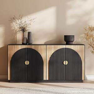 BELLEZE 65 Inch Fluted Buffet Cabin...