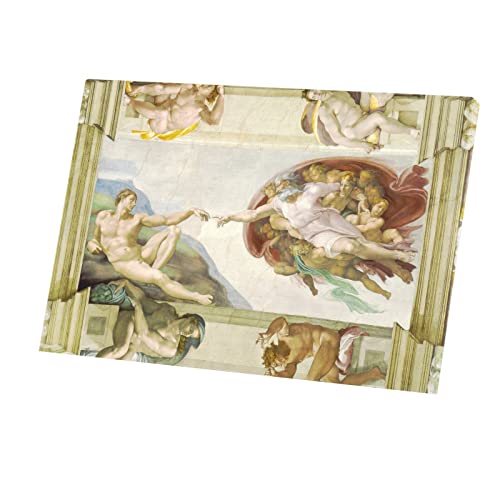Fresque Michel-Ange La Création d'Adam, tableau en toile pour une émotion artistique