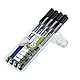 STAEDTLER permanenter Universalstift Lumocolor, wisch- und wasserfest, für fast alle Oberflächen, sekundenschnell trocken, nachfüllbar, 4 schwarze Marker in sortierten Linienbreiten, 31-9WP4GS