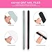 Teenitor Nail Polish Gel Remover Tool Kit With Soak Off Clips, Cuticle Pusher Peeler Scraper, Remove Pads, Files, Buffer Block, Pink Nail Brush