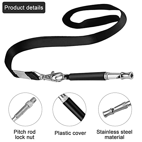 Hoydate 3 Pack Dog Whistles With Lanyards,Dog Whistles To Stop Barking,Adjustable Ultrasonic Silent Dog Whistle, Recall Dog Training Whistles #TOP2