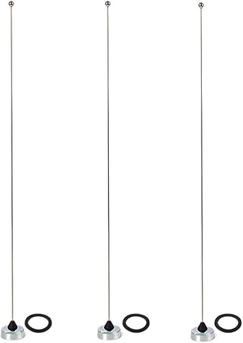 Antena de radio aficionado NMO 150W VHF 136-174MHz 2M 18-Inch Antena móvil Paquete de 3