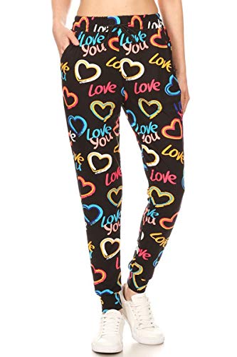 Image of Leggings Depot Premium Jogger Women's Popular Print High Waist Track Pants(S-XL)